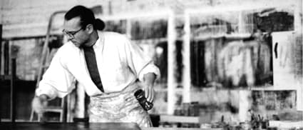 Norbert Simon in seinem Atelier
